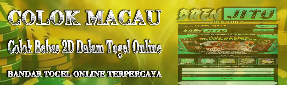 Rahasia Colok Macau : Colok Bebas 2D Dalam Togel Online