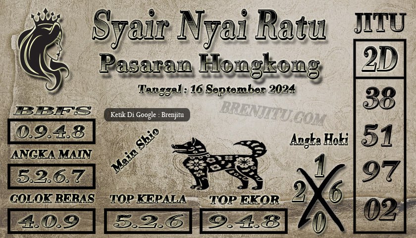 Syair Togel Hongkong Brenjitu Tanggal 16 September 2024