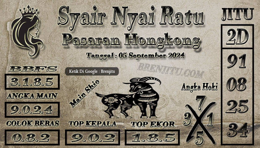 Syair Togel Hongkong Brenjitu Tanggal 05 September 2024