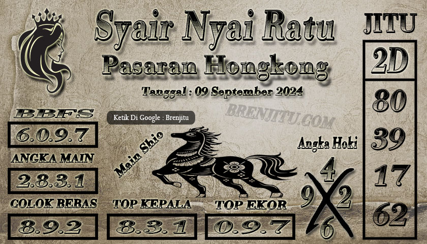 Syair Togel Hongkong Brenjitu Tanggal 09 September 2024