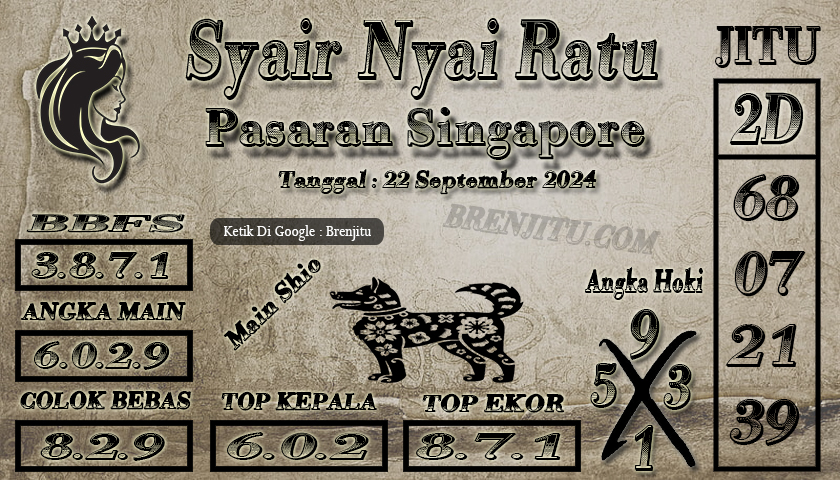 Syair Togel Singapore Brenjitu Tanggal 22 September 2024