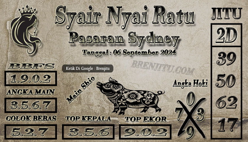 Syair Togel Sydney Brenjitu Tanggal 06 September 2024