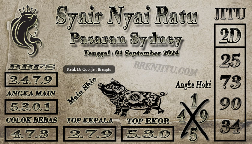 Syair Togel Sydney Brenjitu Tanggal 01 September 2024