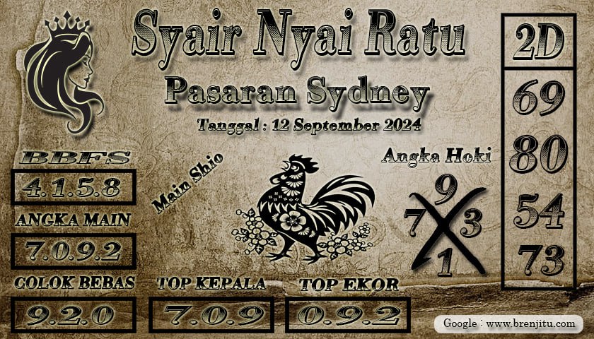 Syair Togel Sydney Brenjitu Tanggal 12 September 2024