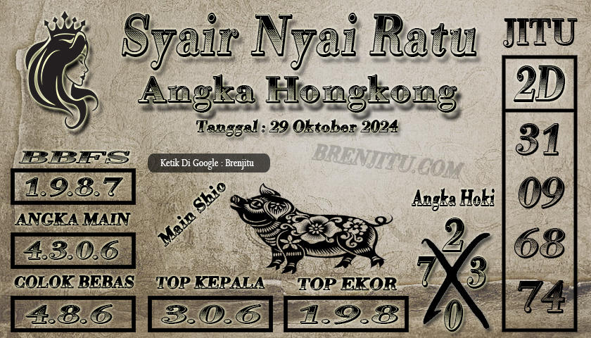 Syair Togel Hongkong LOTTO Brenjitu Tanggal 29 Oktober 2024