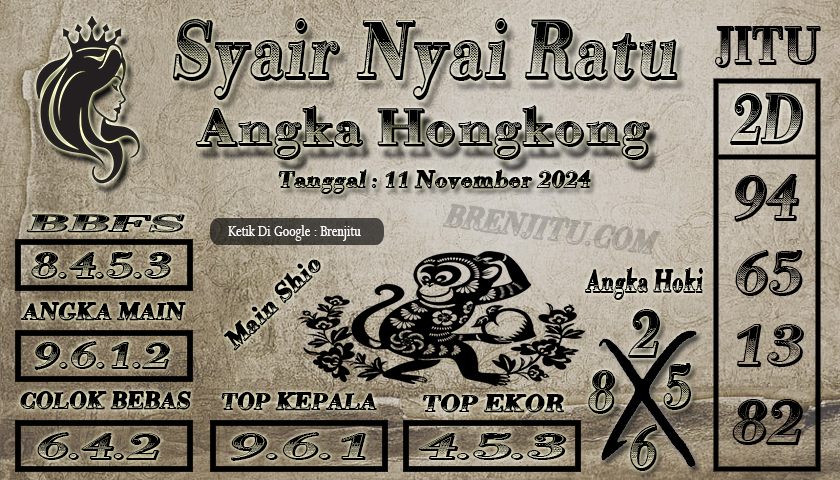 Syair Togel Hongkong LOTTO Brenjitu Tanggal 11 November 2024