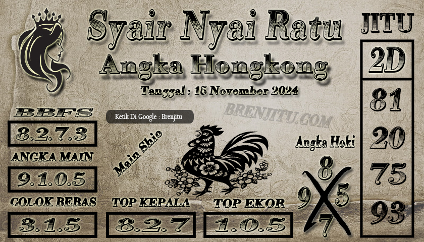 Syair Togel Hongkong LOTTO Brenjitu Tanggal 15 November 2024