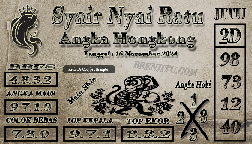 Syair Togel Hongkong LOTTO Brenjitu Tanggal 16 November 2024