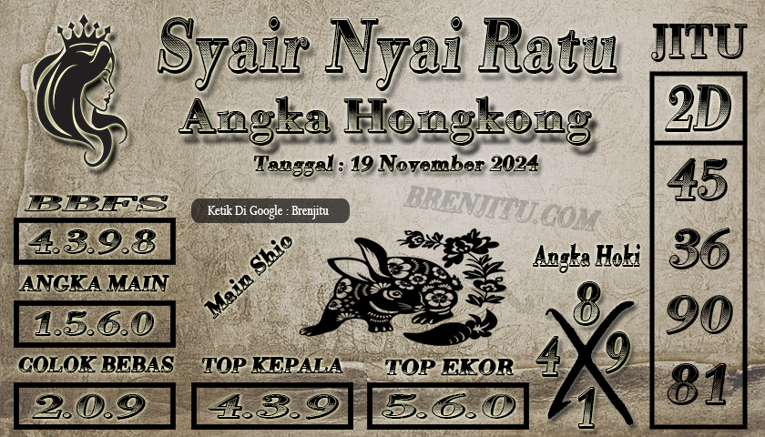 Syair Togel Hongkong LOTTO Brenjitu Tanggal 19 November 2024