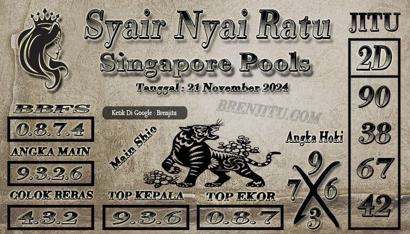 Syair Togel Singapore POOLS Brenjitu Tanggal 21 November 2024