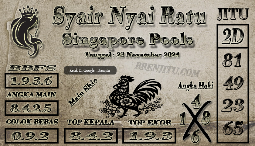 Syair Togel Singapore POOLS Brenjitu Tanggal 23 November 2024